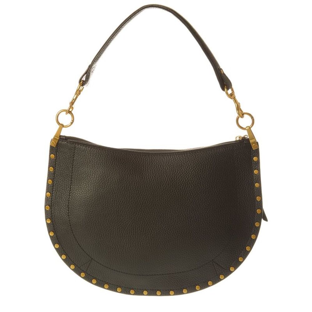 Isabel Marant Oskan Soft Zip Leather Crossbody, Black - Picture 2 of 4